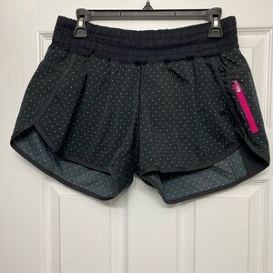 Lululemon black polka dot shorts- size 10. Super cute and very gently used!